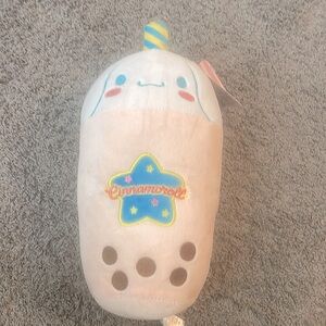 Cinnamoroll Sanrio plush boba tea star blue yellow pink cute soft